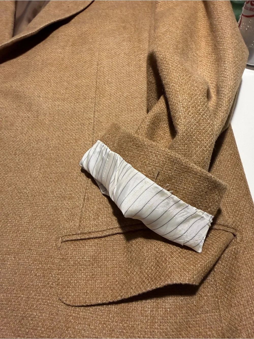 VTG 80s ERMENEGILDO ZEGNA Classic Men's Brown Wool-Blend Blazer Sz 40L